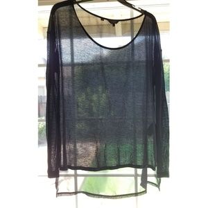 Sheer Black Guess Top